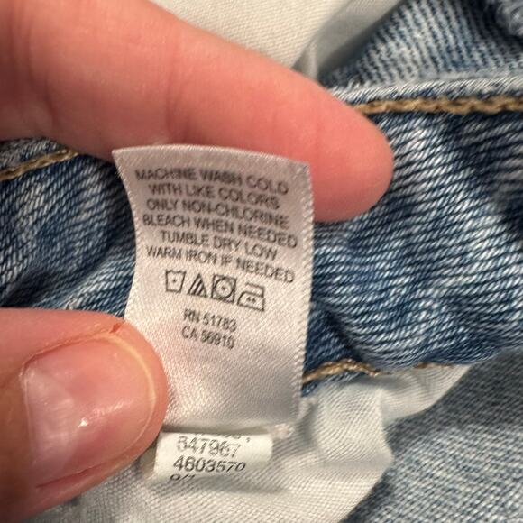 Maurices Goldies Cheeky Slim Boot Cut Jeans High Rise Distressed Plus Size 18 W - Picture 7 of 9